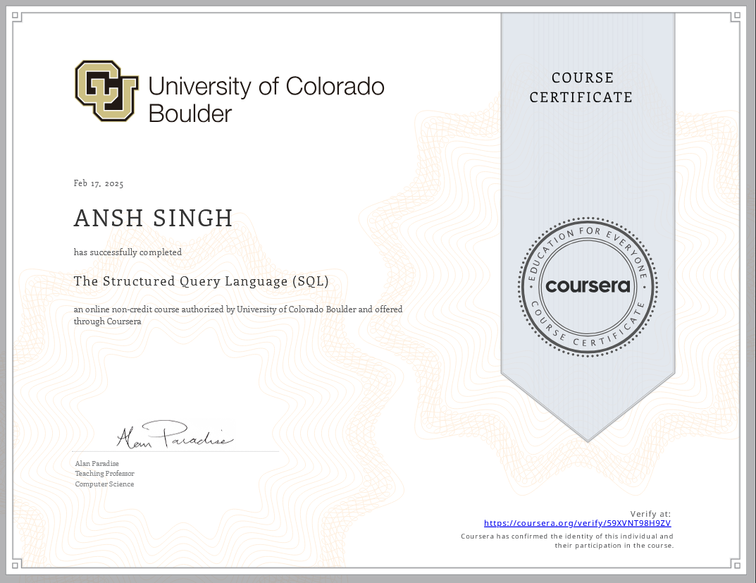 Structured Query Language